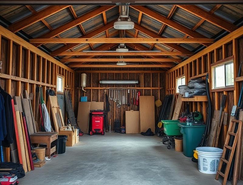 Nette ontruiming van een garage